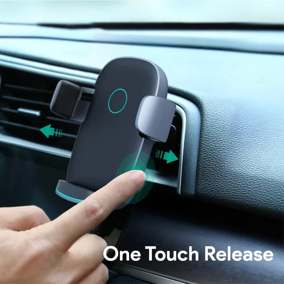 BUTTERFLY- 1Pack 10W Auto One Hand Car Wireless Charger Stand Fast Release Charging Phone