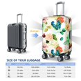 thumbnail image 4 of Hirioo Floral Vintage for Elasticity Suitcase Cover (No luggage Included) Durable Luggage Protector Fits 18-32 Inch Luggage-Small, 4 of 7