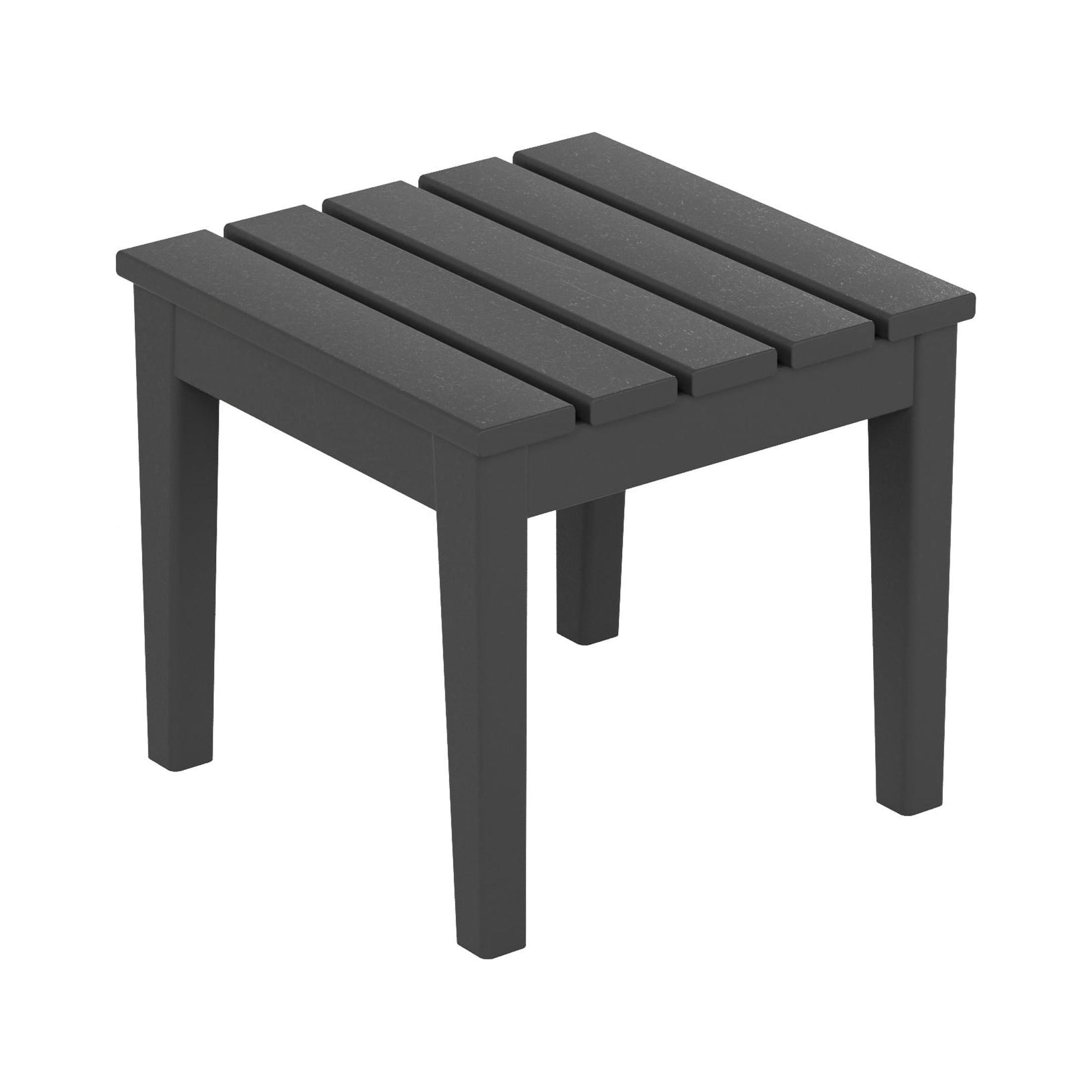 WestinTrends Ashore Oversized Outdoor Side Table, 18 Inch All Weather Poly Lumber Adirondack Patio Side Table Square End Table, Gray