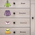 thumbnail image 3 of 1 Sheet Wardrobe Clothes Classification Logo Costume Label Storage Box Stickers Chic Decals Reminder for Girls Apparel, 3 of 8