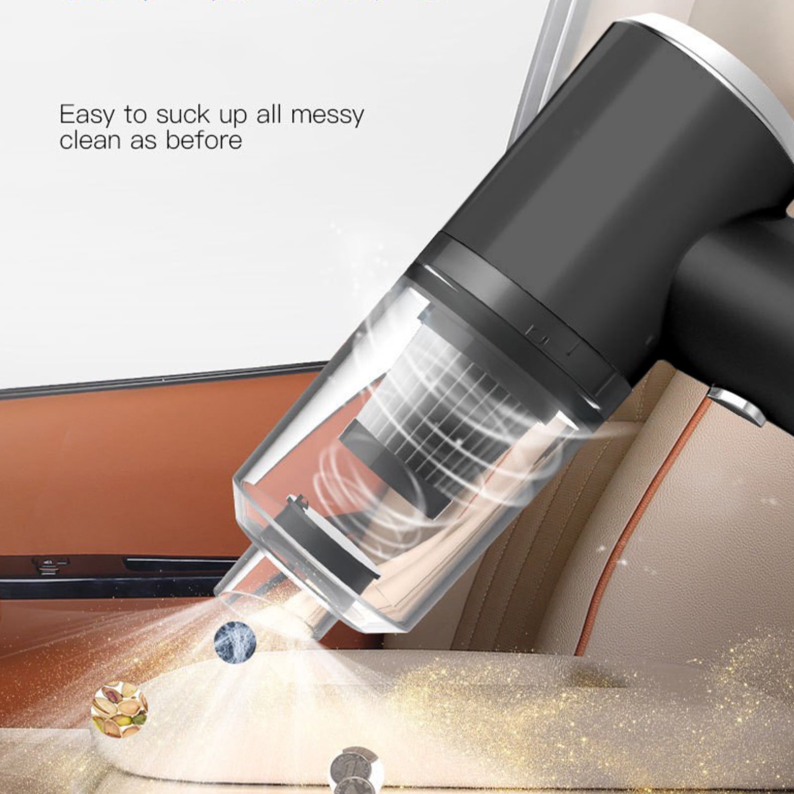 Vacuum - Wireless Handheld Car Vacuum Cleaner, Wet Dry Vacuum Cleaner Cordless, Strong Suction, Low Noise, for Car, Office and Home Cleaning