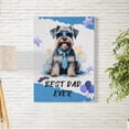 thumbnail image 2 of Happy Father's Day Best Schnauzer Cool Dad Ever Vertical Matte Canvas Poster Miniature Schnauzer Dog Lover Wall Art Home Decor - 12007, 2 of 5