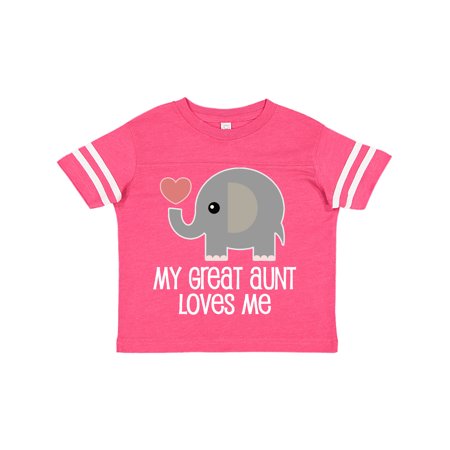 

Inktastic Great Aunt Loves Me Elephant Gift Toddler Boy or Toddler Girl T-Shirt