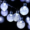 thumbnail image 3 of Zhangyh Solar Crystal Ball String Lights, LED Ball Fairy Lights Waterproof Crystal Globe Ball Lights for Indoor Outdoor Garden Wedding Party Lighting Decoration, 3 of 9