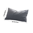 thumbnail image 3 of Household 100% Jersey Cotton Pillowcase-Light Weight, Comfortable Super Soft and Breathable Yarn-Dyed Pillow Cases with Envelope Closure (Gray,29.13x18.90in), 3 of 7