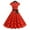 Red, variant on Kaemgyyd 1950s Dresses for Women Vintage Polka Dot Short Sleeve Tie Midi Dress A-Line Flowy Cocktail Party Dresses