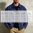 thumbnail image 2 of Raeneomay Men's Denim Jacket - Long Sleeve Collared Multi Pocket Outerwear S-XXL, 2 of 4