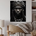 thumbnail image 2 of Designart "Warrior Tribal in Africa II" African American Metal Wall Art, 2 of 5