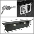 thumbnail image 3 of DNA Motoring 60x12x14 Inch Black Aluminum Pickup Truck Trunk Bed Tool Box with Lock, 3 of 5