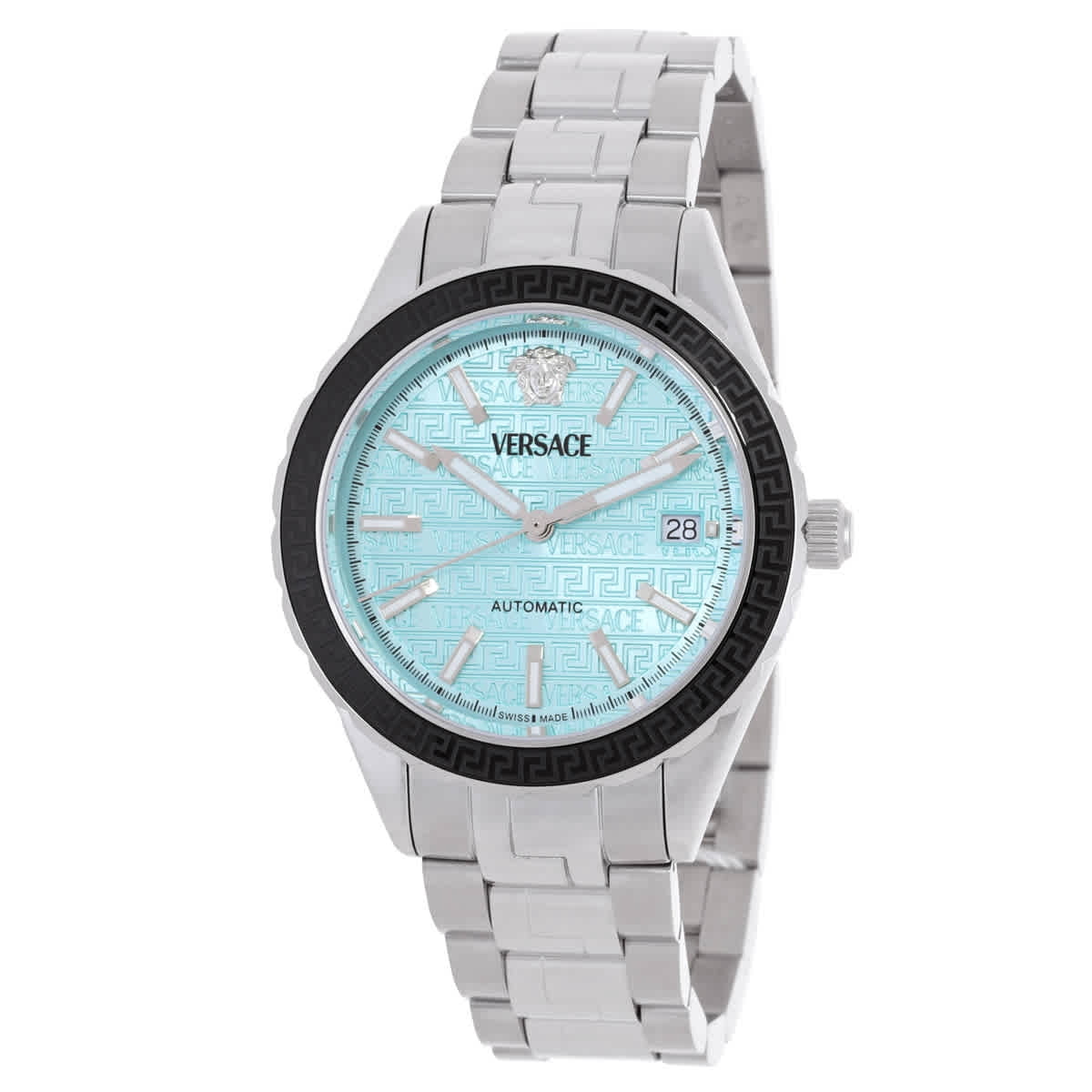 Versace Hellenyium GMT Silver Dial Men display picture 1