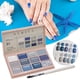 thumbnail image 4 of Kit de paleta de esmaltes de uñas, gel de pintura para uñas, gel de remojo, LED, pigmentado, gelatina, uñas Serie azul gris, 4 of 9
