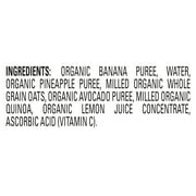 (3 pack) Happy Baby Clearly Crafted, Stage 2 Organic Baby Food, Banana Pineapple & Granola, 4 oz. Pouch