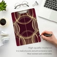 thumbnail image 3 of FORMRS Acrylic Clipboard with Low Profile Clip Standard A4 Letter Size, 12.5" x 9", Gold Abstract Pattern, 3 of 8