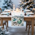 thumbnail image 6 of Hvmvliv 12x71 Inch Christmas Linen Table Banner with Festive Holiday Patterns for Dining Table Home Party Table Runners Decoration Multicolor, 6 of 6
