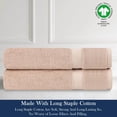 thumbnail image 7 of A1 Home Collections LLC Delara Organic Cotton Luxuriously Plush  Hand Towel Pack of 2 |GOTS & OEKO-TEX Certified |650 GSM Long Staple | Quick Dry &, 7 of 7