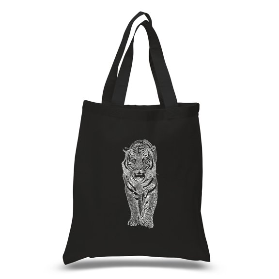 LA Pop Art Small Word Art Tote Bag - TIGER