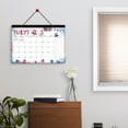 thumbnail image 4 of Room Decor Qwtwty Calendrier Anglais Thème Fête de l'Indépendance 25-26 Ans 18 Mois Calendrier Mural Bloc-Notes de Bureau, 4 of 6