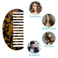 thumbnail image 7 of Unique Bargains 2Pcs Hair Comb Wide Tooth Anti-Static for Thick Curly Hair Deep Brown, 7 of 7