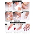 thumbnail image 6 of Halloween Press on Nails Short Almond Fake Nails with Glue Full Cover Ghost Flowers French Lines False Nails Stick on Nails for Women and Girls 24 Pcs Short Halloween Nails Press on Nails, 6 of 7