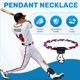 thumbnail image 4 of Colgante Número 4 para Collar de Béisbol Colgante para Collares de Fanáticos del Deporte para Collar de Cuerda, 4 of 8