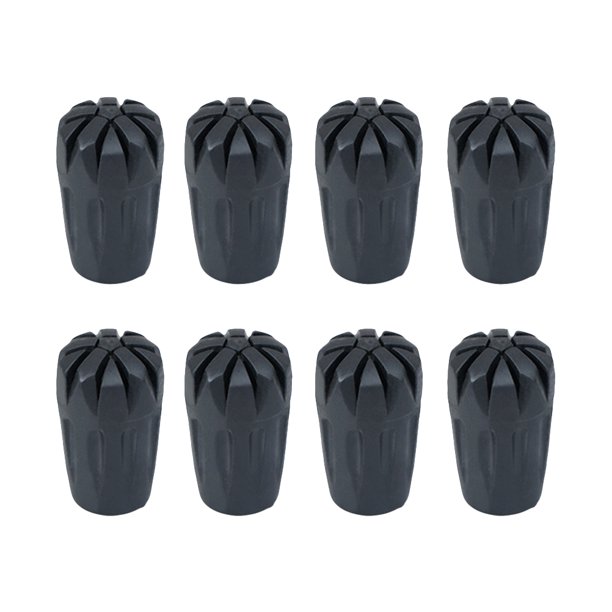 Cubierta De Puntas De Goma Resistente Al Desgaste Para Bastones De Cabeza De Bastones Protectores Tapas Ligeras Antideslizantes Reemplazo De Bastones De Senderismo 8 Uds. Yuarrent OD014138-00