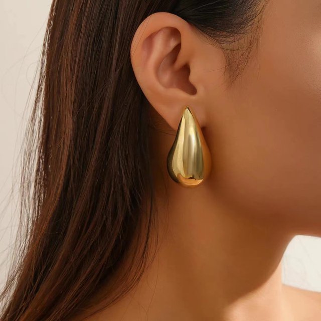 BF CLUB-pendientes de gota de agua de Plata de Ley 925 para mujer, aretes de moda, joyería para prevenir alergias, accesorios de fiesta, regalo