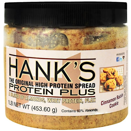 Hank's Protein Plus, Almond Butter Protein Spread, Cinnamon Raisin Cookie, 1