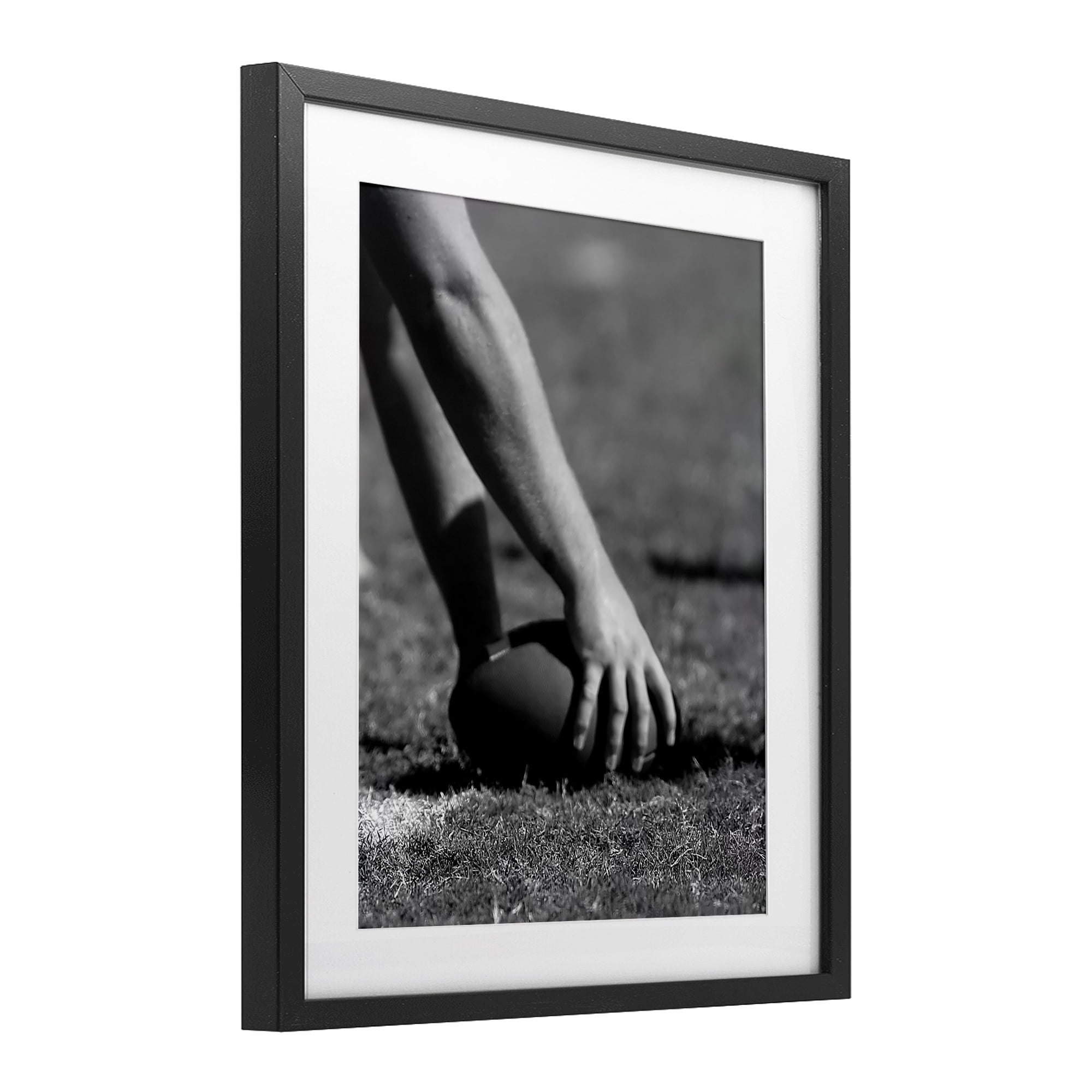Stupell Industries Football Hike in Action Black Framed Print Under Glass, design by Marcus Prime