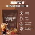 thumbnail image 2 of Bcuelov Instant Mushroom Coffee,with 6 Adaptogenic Mushrooms and MCT Oil for Energy, Focus, Immune Support - 30 Servings, 2 of 7
