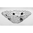 thumbnail image 1 of Bohemia Jihlava JS34376, 12" Lisboa Fruit Bowl, Lead Crystal Dessert Bowl w/ Fond and Black Listernon, 1 of 1