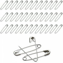 TALENO Set of 100 Extra-Large 1-3/4” Silver Safety Pins Fastener