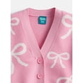 thumbnail image 2 of Wonder Nation Girls' Button Front Cardigan Sweater with Long Sleeves, Sizes 4-18 & Plus, 2 of 3