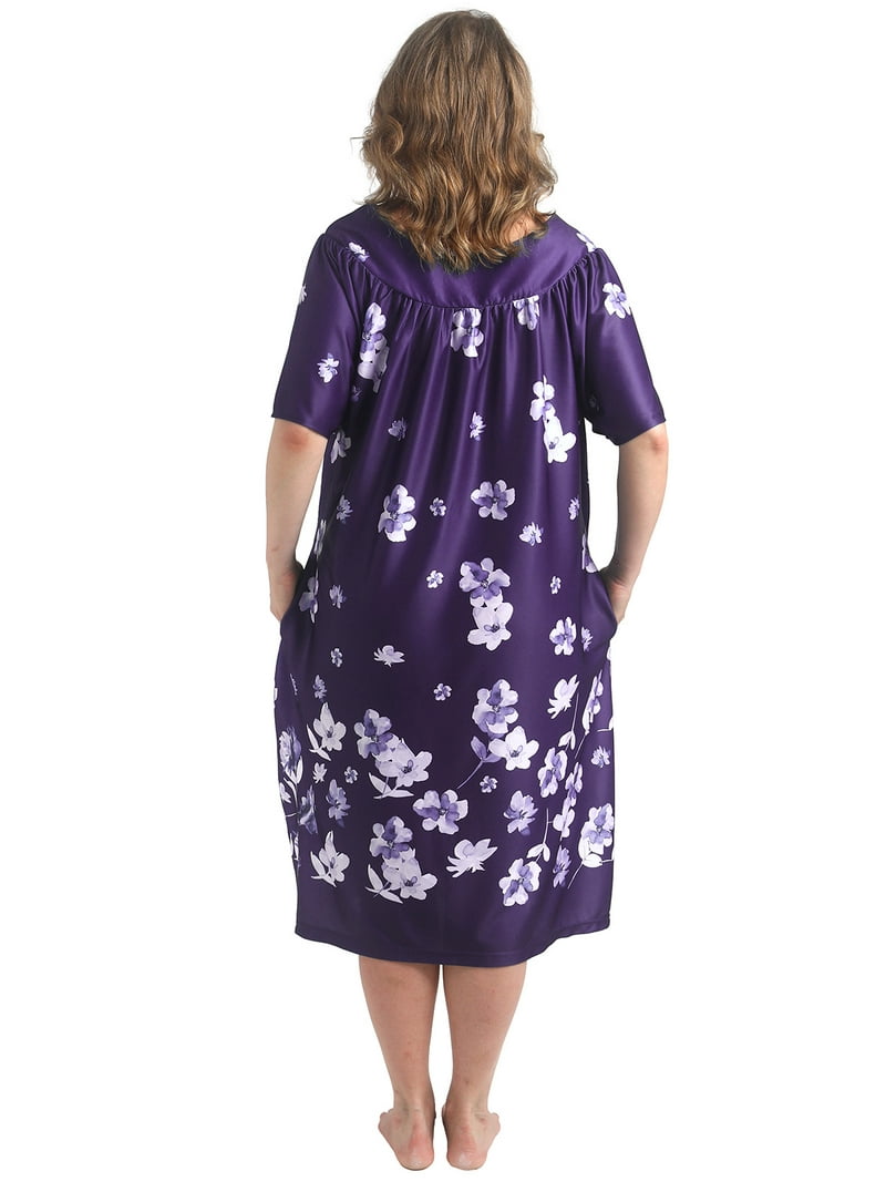 chinese dress ladies House Dress for Women with Pockets Plus Size Mumu Dresses Summer Lounge  Dresses Duster Housecoats Elderly Moo Moos Patio Dress Florar Nightgown  Plus Size Dresses for Elderly Women House Dresses : Amazon.ca: