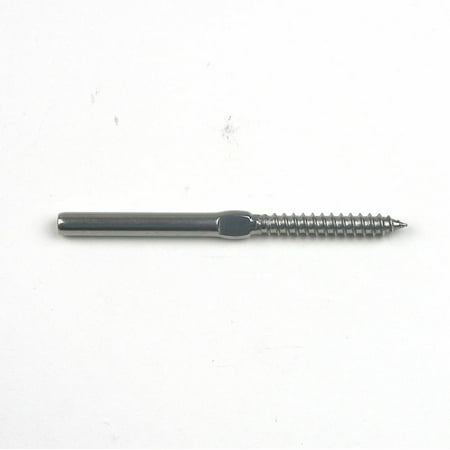 

13 Pc - Stainless Steel T316 Lag Stud Hand Swage for Cable Railing and Deck Railing - For 1/8 Cable - LEFT HAND THREAD