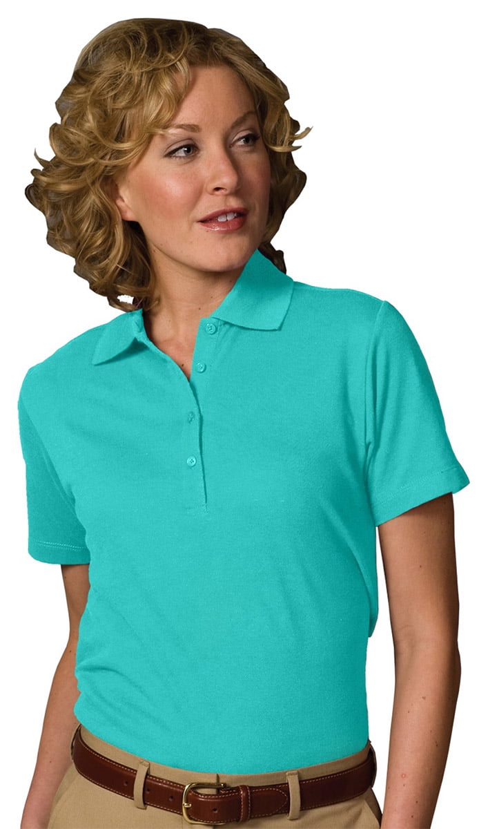 Blended Pique Polo Shirt, PRAIRIE GREEN 