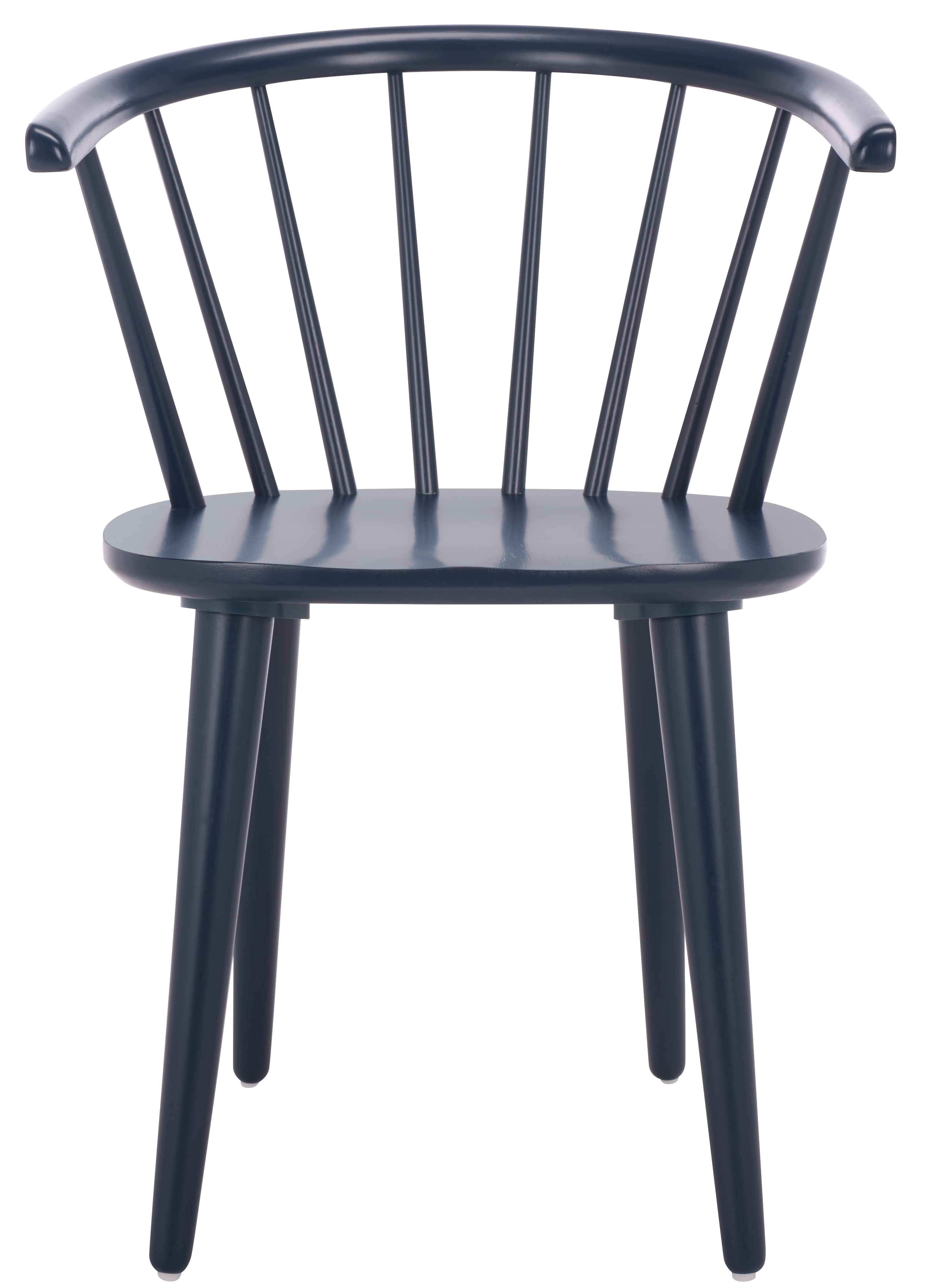 Safavieh Blanchard Scandinavian Wood Dining Side Chairs, Navy (Set of 2)