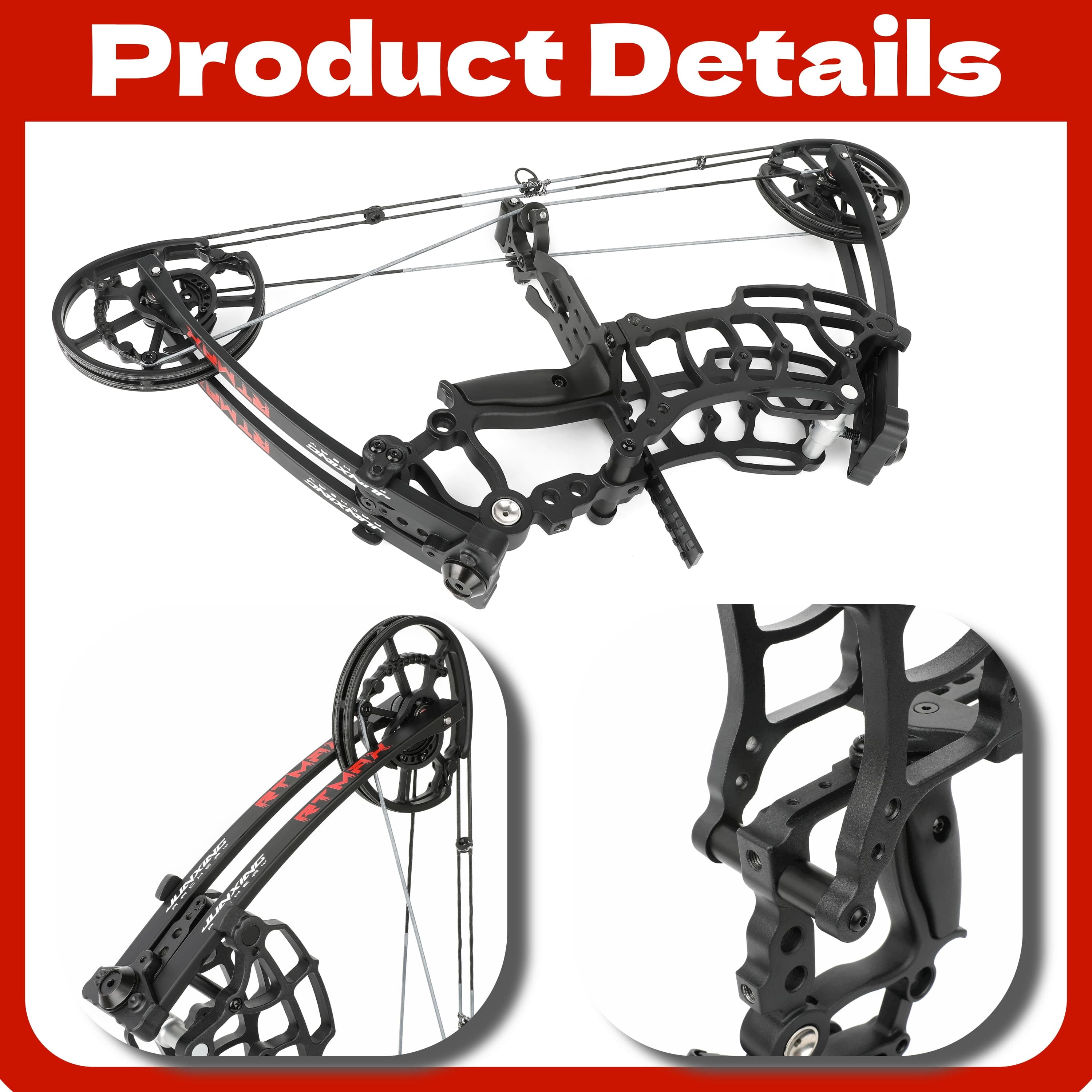 JUNIXNG M109KA Dual-Use Compound Bow Hunting Bow Kit 40-65 lbs