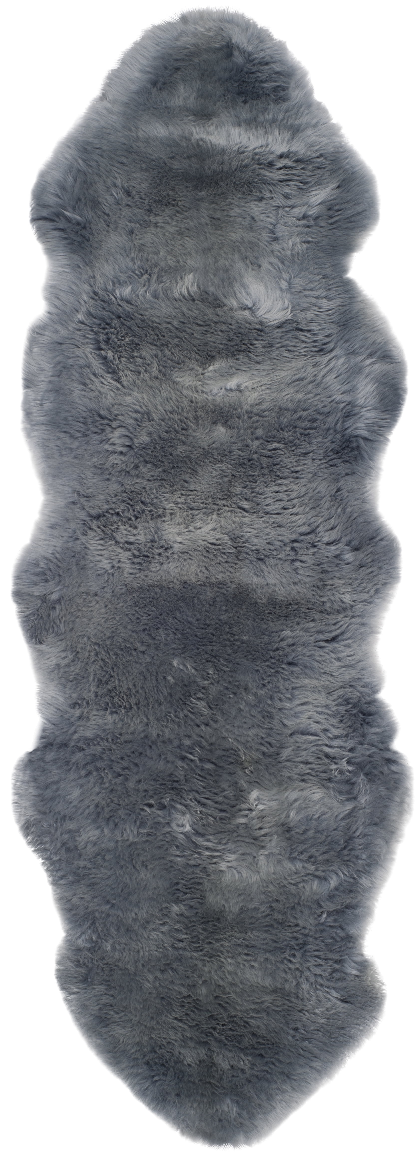 Safavieh Sheep Skin Tiana Animal Runner Rug, Steel Blue, 2' x 8'5"