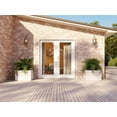 thumbnail image 6 of Classic 22" L x 18" W x 18" H Vinyl Planter with Wheels, White, 6 of 10