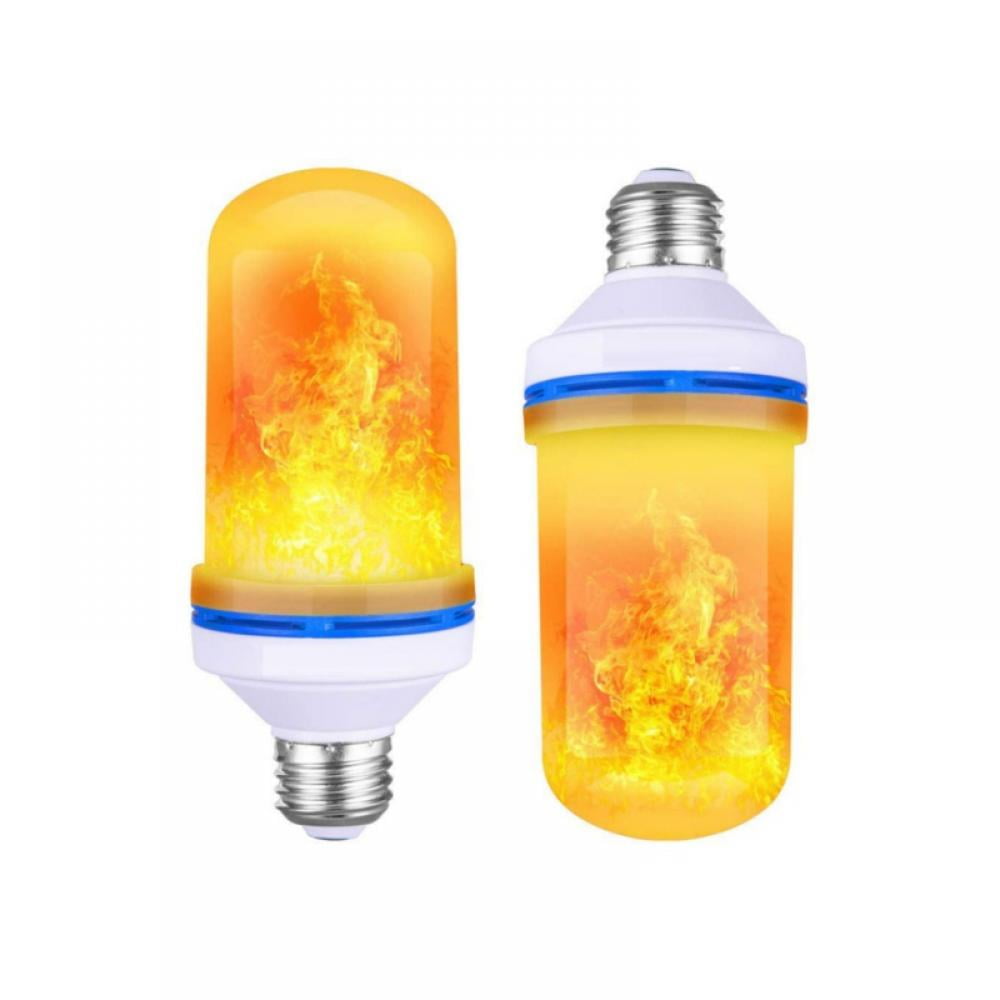 3W Flame Bulb for Christmas Party Calmsen E26 E27 Flickering Fire Light Bulbs with 4 Modes Home Decor Outdoor 2 Pack LED Flame Effect Light Bulbs Restaurant 