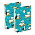 thumbnail image 6 of Spiral Journal Notebook Cat with Skateboard College Ruled Notebook 8.3" x 5.7" A5 Lined Thick Paper Page, 6 of 6