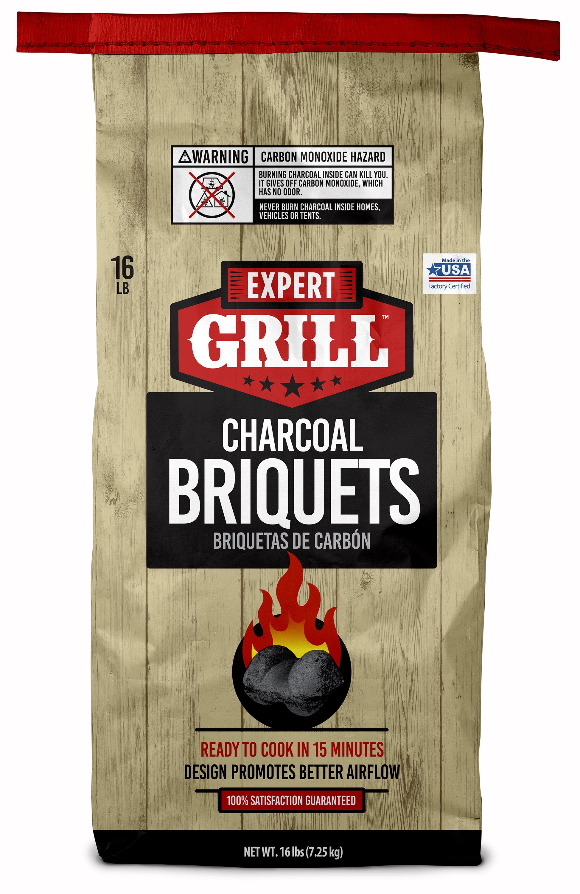 Expert Grill Charcoal Briquets, Charcoal Briquettes, 16 Lb