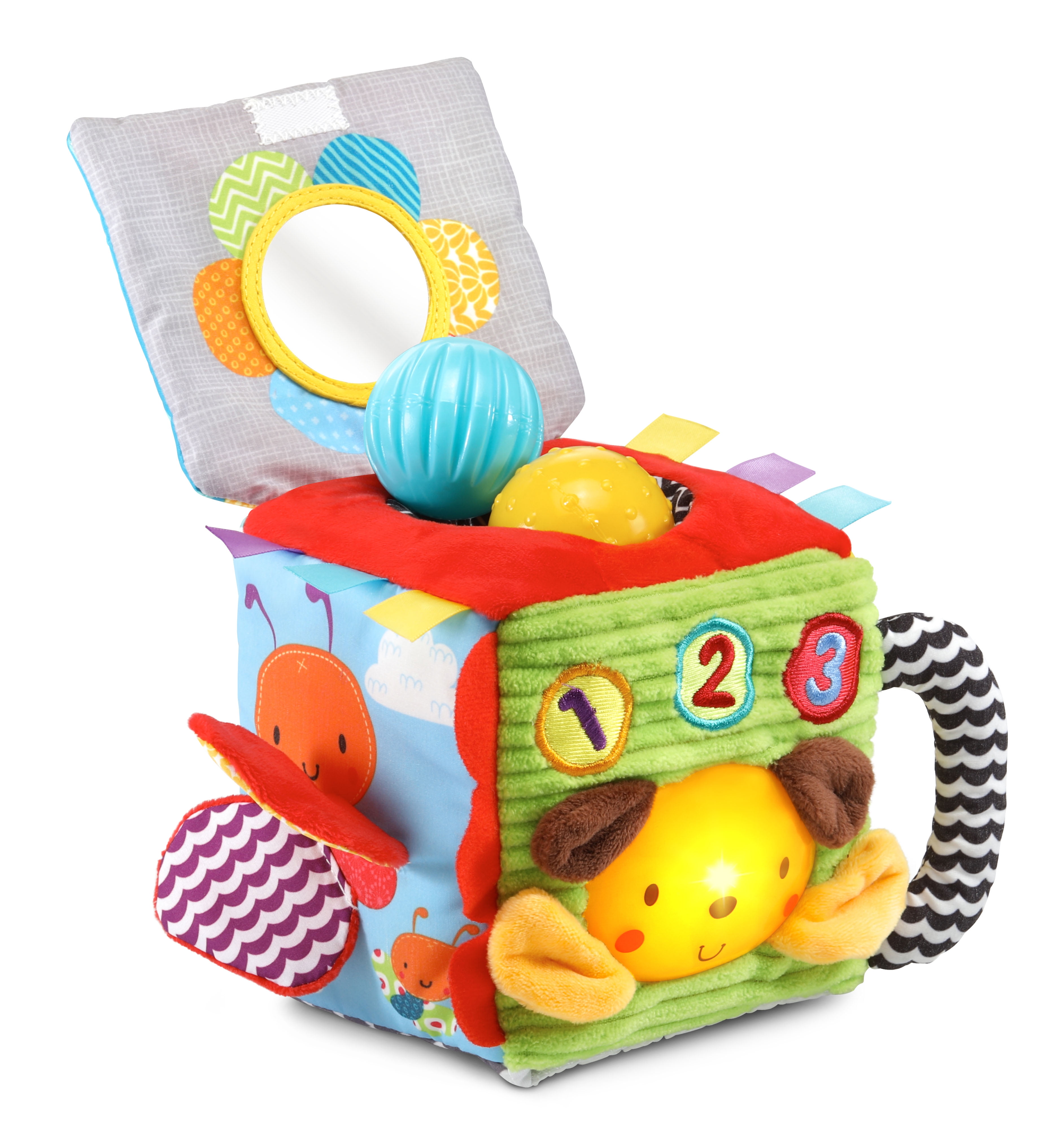 VTech, Soft and Smart Sensory Cube, Put-and-Take Ball Play, Baby Toy - Walmart.com