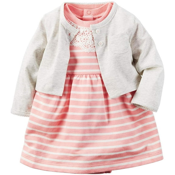 Carter's Baby Girls' Dress Sets 121h130, Pink, 6M