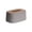 Gray, variant on Elastic Tissue Box European Style Concise Desktop Tissue Holder White 8.3x5.3x3.7 Inches 1 Pack