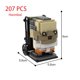 thumbnail image 3 of Buildmoc Bloks Brickheadz, soldado fantasma, películas de dibujos animados, conjuntos de guerreros, modelo de construcción, MOC creativo, diseñadores, ladrillos, Caballeros de la cabeza, 3 of 5