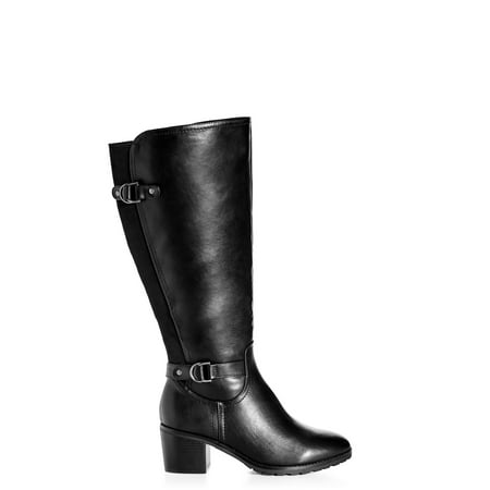 

Cloudwalkers Women s Wide Fit Phoenix Tall Faux Leather Boots