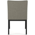 thumbnail image 4 of Amisco Perry Dining Chair - Beige & Black Tweed Fabric / Black Metal (Set of 2), 4 of 9