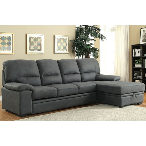 Furniture Of America Werr Contemporary Leather Sleeper Sectional Com Furniture Of America Werr Contemporary, Furniture Of America Werr Contemporary Leather Sleeper Sectional Sofas