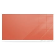 Ghent Manufacturing ARIASN45PH Aria 4 x 5 ft. Low Profile 0.25 in. Horizontal Peach Glassboard with 4 Markers & Eraser